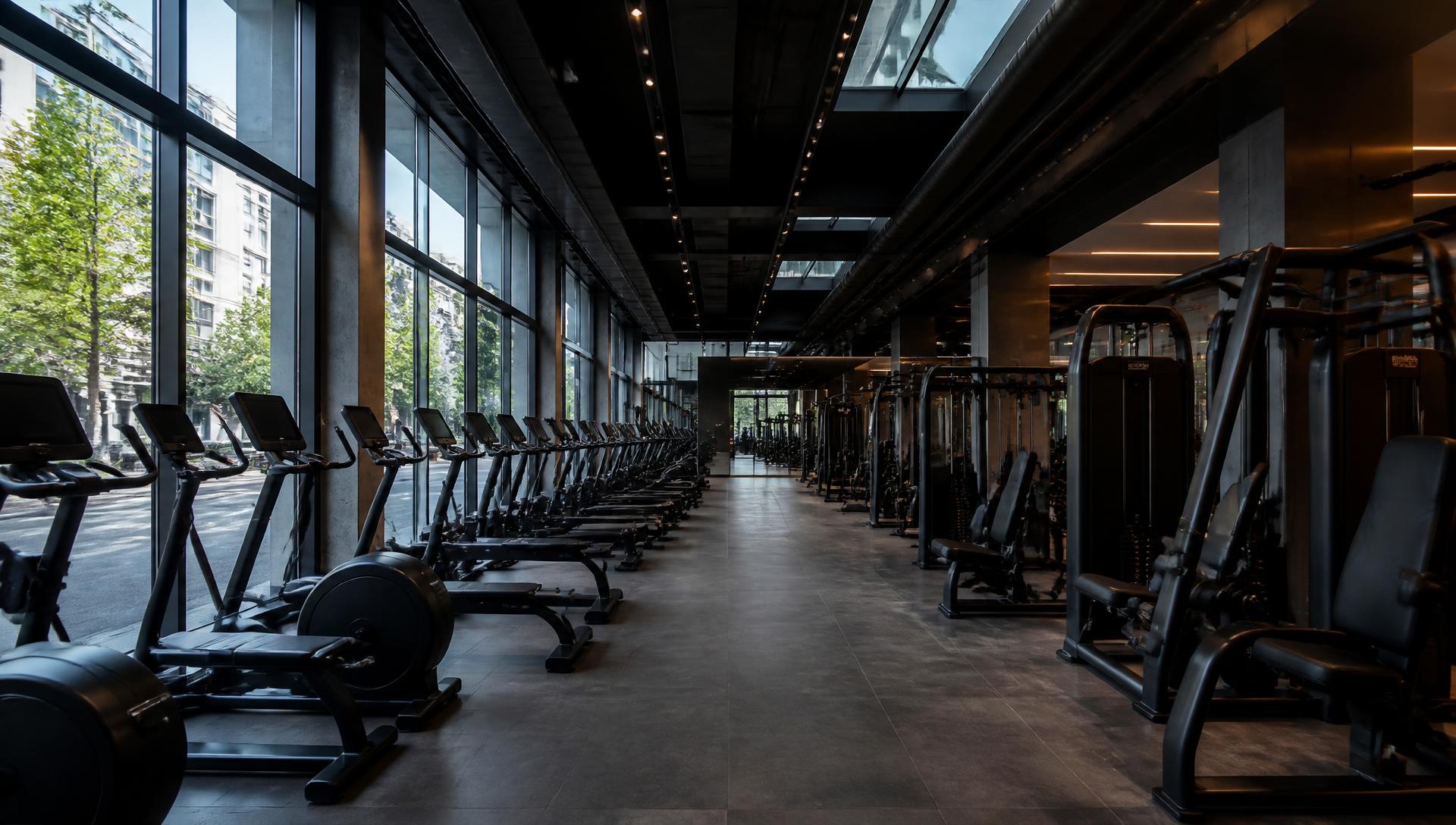 Commercial gym interior equipped by SAS Homelya